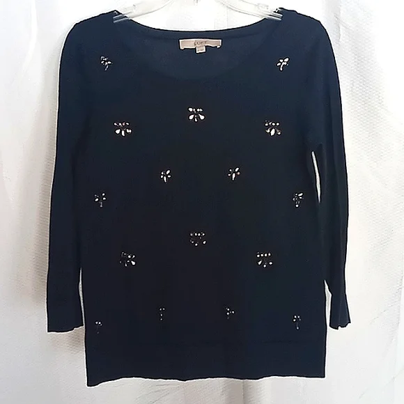 Beautiful Beaded LOFT Sweater - Picture 1 of 4